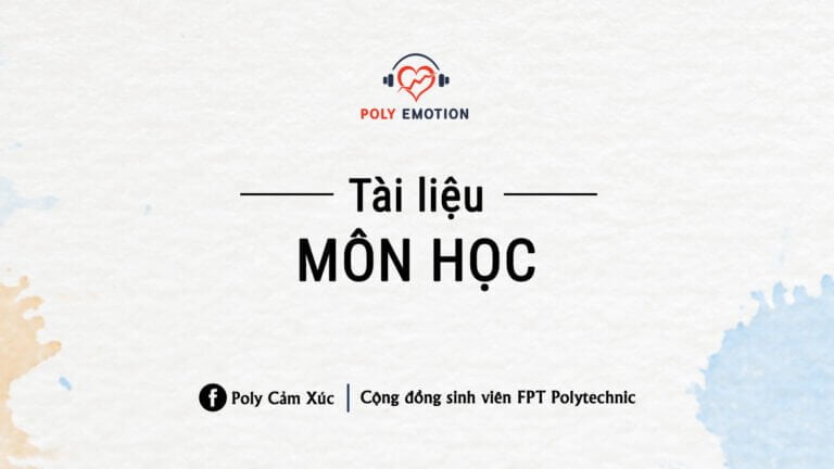 Tài liệu môn học