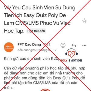 Ví dụ email giả danh điển hình